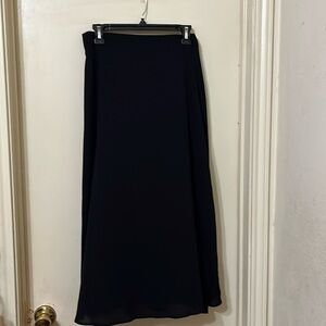 NWT Vince Camuto Black Elastic Waist Long Skirt  size Large